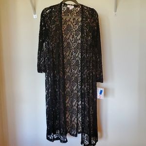 Gorgeous Floral Lace long duster/cardigan
